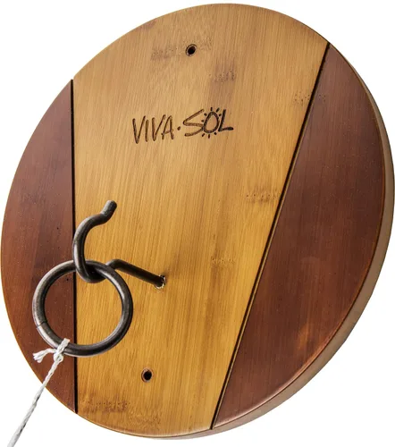 Vista 9 de Viva Sol - Juego de anzuelo y anillo de madera de nogal