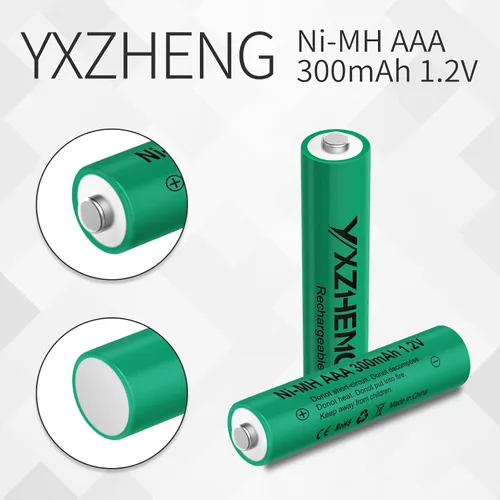 Vista 3 de Luces solares 8pcs AAA 300mAh NI-MH batería 1.2v recargable luces de jardín controladores (8xAAA)