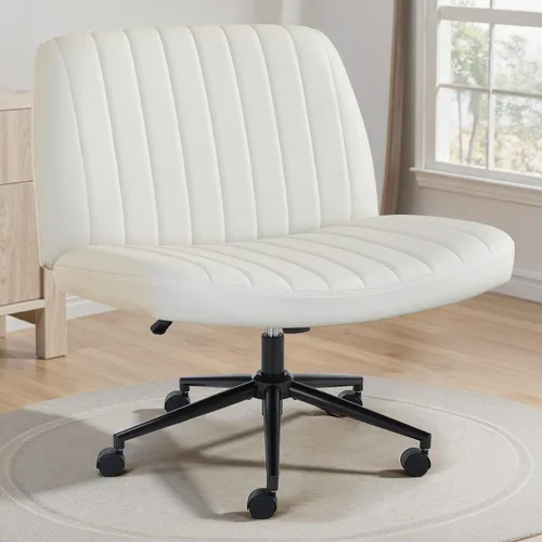 Vista 27 de OLIXIS Silla cruzada con ruedas, silla de tocador, escritorio de oficina en multicolor/fantasía (Inky)