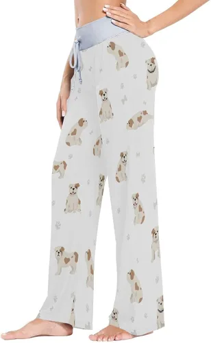 Vista 2 de vvfelixl Pantalones de pijama para mujer, yoga, pastor alemán, ropa de dormir, ejercicios, ropa de dormir