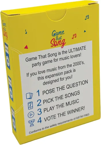 Vista 8 de Game That Song Expansión de mezcla de 2000, 50 cartas nuevas, juego de cartas de música para familiares, adultos y adolescentes. Divertida diversión