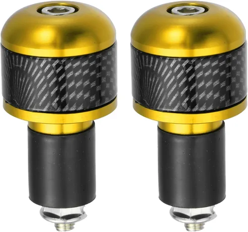 Vista 7 de X AUTOHAUX 1 par 7/8 "0.866 in azul motocicleta manillar extremo agarres barra extremos tapón tapón fibra de carbono patrón para motocicleta