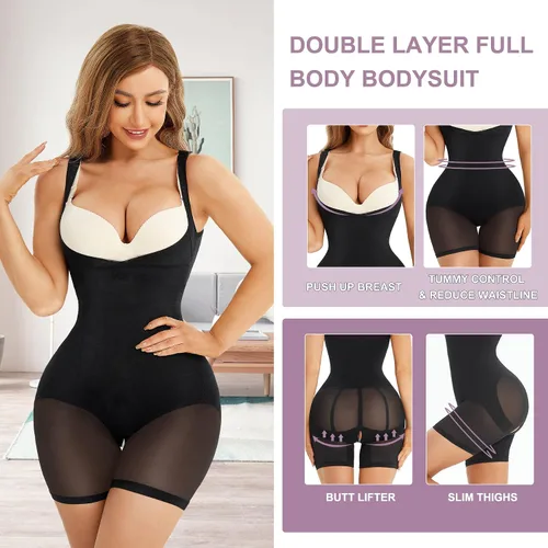 Vista 5 de YERKOAD Body moldeador de cuerpo completo para mujer, con control de abdomen y cintura para levantamiento de glúteos