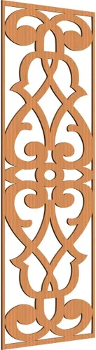 Vista 156 de 9 3/8"W x 24 3/8"H x 1/4"T Bellaire Decorativos Paneles de pared de madera calado, abedul