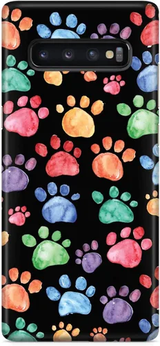 Vista 16 de Inspired Cases - Funda con textura 3D para iPhone Xs Max - Funda protectora de goma para Apple iPhone Xs Max - Estampado de huellas de acuarela