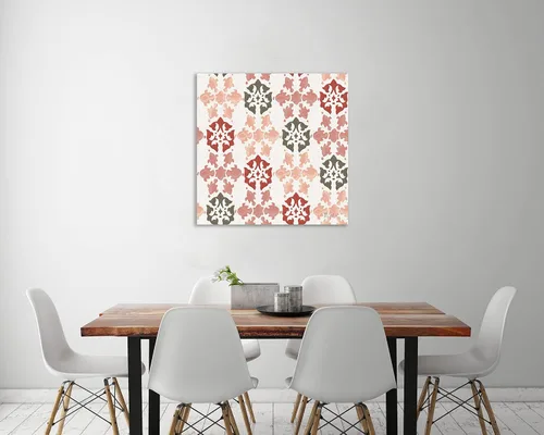 Vista 3 de Jaxson Rea "Vintage Petals Pattern VA Gallery Wrapped Canvas by Katie Pertiet, 12" x 12