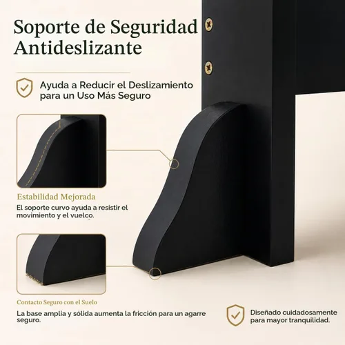 Vista 2 de Taburete de cocina para niños pequeños, ayudante de pie de madera ajustable de 3 niveles con barandilla, taburete de cocina para niños para cocinar