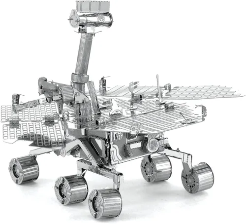 Vista 6 de Metal Earth Mars Rover 3D Kit de modelo de metal con pinzas Fascinaciones