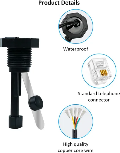 Vista 3 de Conjunto de interruptor de flujo GLX-FLO-RP actualizado 2026 para Hayward Goldline Aquarite Salt Systems Sensor de flujo de piscina para células