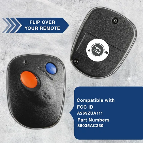 Vista 5 de KeylessOption Reemplazo de llavero de coche con control remoto de entrada sin llave para A269ZUA111