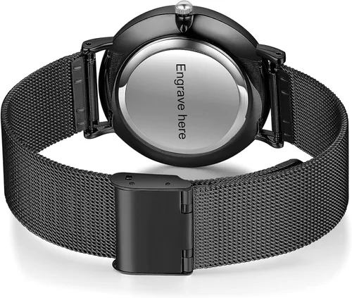 Vista 3 de JewelOra Reloj de fotos personalizado para mujeres y hombres reloj personalizado con imagen grabada relojes de pulsera de acero inoxidable regalos