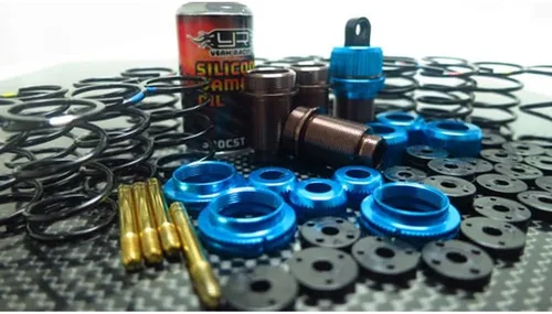 Vista 3 de Yeah Racing Drift Spec Shock-Gear 1.969 in Amortiguador Set para 1/10 RC Car Azul #TATT-022BU