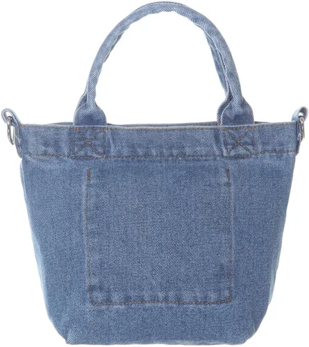 Vista 8 de AOCINA Denim Purse Jean Travel Tote Bags for Women Beach Bag Denim Purses and Handbags for Teen Girls Women