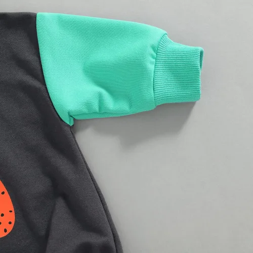 Vista 79 de Ropa de Halloween para bebé niña, sudadera con estampado de calabaza, mameluco de burbujas, lindo traje de Acción de Gracias de otoño