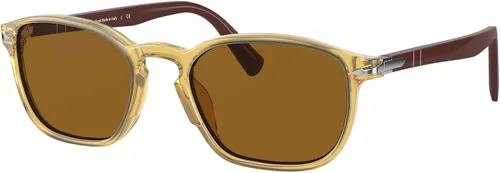 Vista 2 de Persol PO3234S - Gafas de sol cuadradas Rayas marrónamarilloverde
