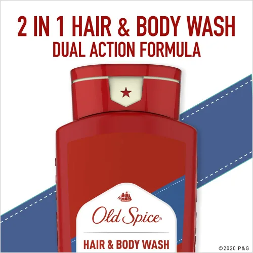Vista 7 de Old Spice Lavado de cabello y cuerpo de alta resistencia, 18 onzas (paquete de 4)