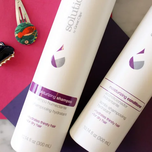 Vista 2 de GREAT CLIPS Solutions Champú hidratante, 10 onzas, repara y restaura el cabello dañado, para cabello seco, grueso o rizado