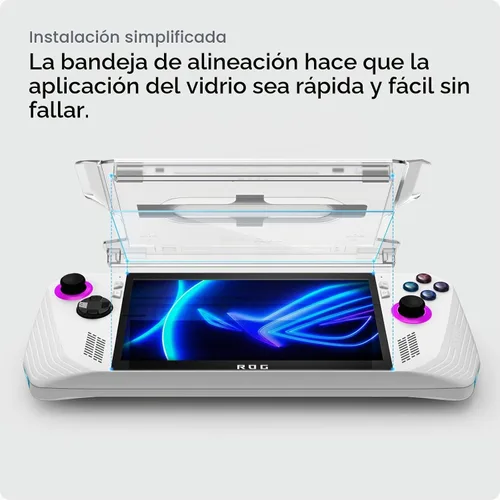 Vista 3 de Spigen GlasTR EZ FIT - Protector de pantalla de vidrio templado para ROG