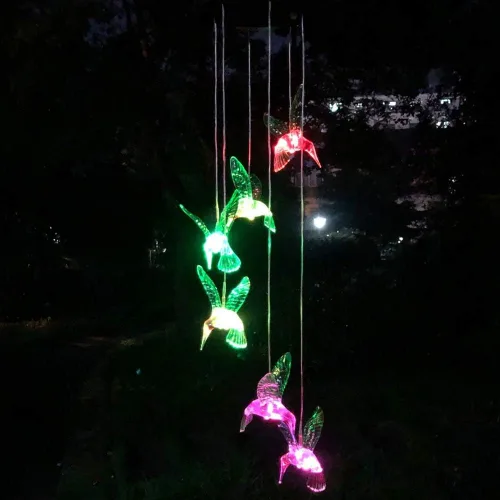 Vista 6 de Campanillas solares de colibrí, regalos de cumpleaños únicos para mujeres/mamá/abuela, mejores ideas de jardinería