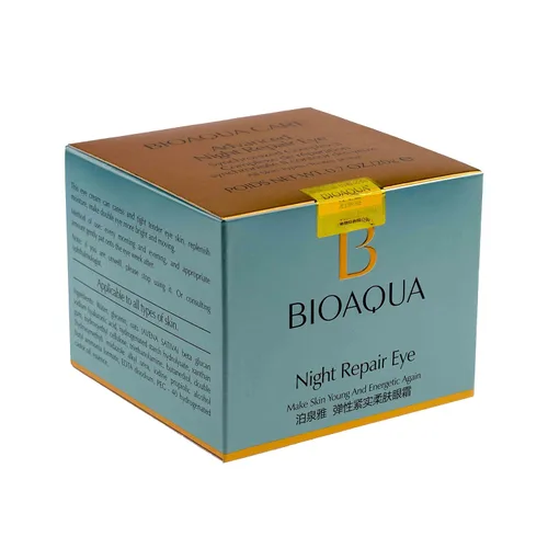 Vista 2 de BIOAQUA Reparación nocturna Piel Delicada Alrededor De Los Ojos Cristal Reafirmante Crema De Apretación Nutritiva Hidratante Brillo