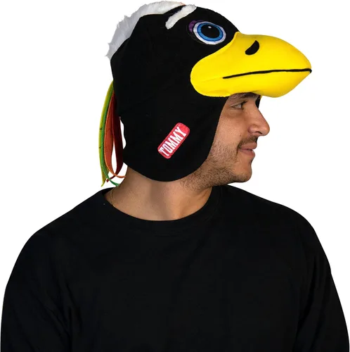Vista 2 de Rasta Imposta Tommy Mascot Trapper Hat NHL Hockey sobre hielo Chicago Blackhawks Sports Fan Gear - Equipo de adulto, talla única