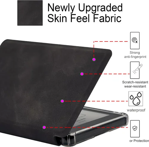 Vista 3 de Funda transparente de TPU para Xteink X3 3.7 "Pocket eBook, (negro)