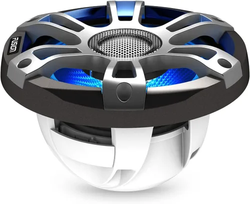 Vista 2 de Garmin Fusion Signature Series 3i - Altavoces coaxiales marinos, 6.5 pulgadas, 230 vatios, CRGBW, coaxiales, deportivos, color gris, (par)