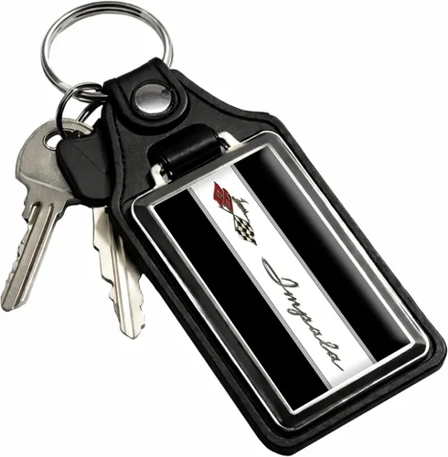 Vista 41 de Brotherhood Car Key Chain for Impala - Classic Models Keychain for Men and Oro olímpico - Guión de 1969
