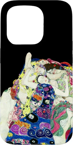 Vista 14 de Gustav Klimt The Maiden Painting Funda para iPhone 17