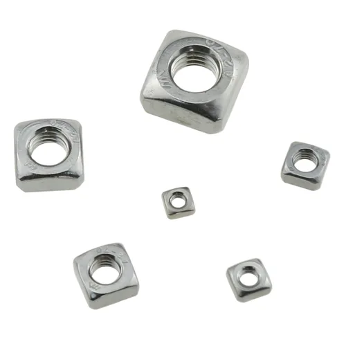 Vista 4 de Kit surtido de tuercas cuadradas métricas de acero inoxidable 304, 150 piezas, M3-M10, plata
