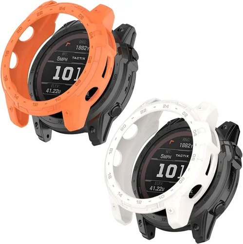 Vista 12 de FitTurn Compatible con Garmin Enduro 2/Tactix 7 Watch Bumper Case Series Funda resistente para Garmin Enduro 2/Tactix 7 Cubierta protectora duradera