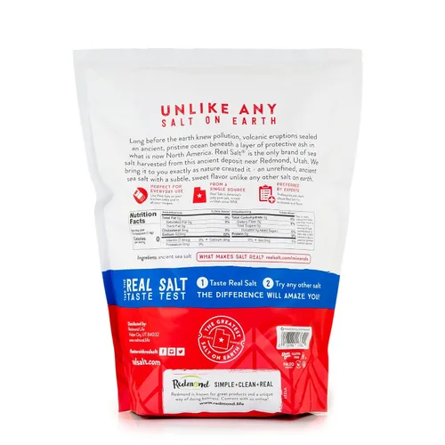 Vista 2 de Redmond Real Salt Kosher - Molienda Kosher natural sin refinar sin gluten, bolsa de 10 libras