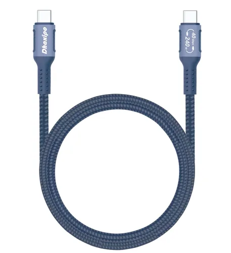 Vista 8 de Cable USB 4 para Thunderbolt 4 de 1.0 ft/1 pie, transferencia de datos de 40 Gbps con 240 W y 4K a 144 Hz 5K @ 60 Hz o 8K a 30 Hz, compatible
