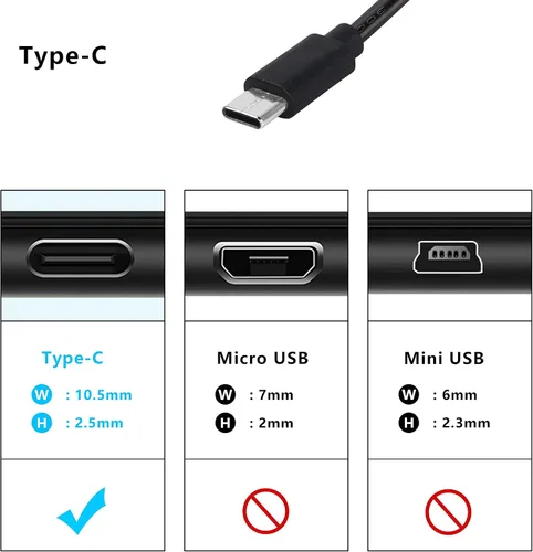 Vista 7 de XMSJSIY Kit de fusible de cámara para salpicadero, cable duro USB-C tipo C, convierte 12 V-36 V a 5 V/2.5 A, cable de alimentación para cargador DVR