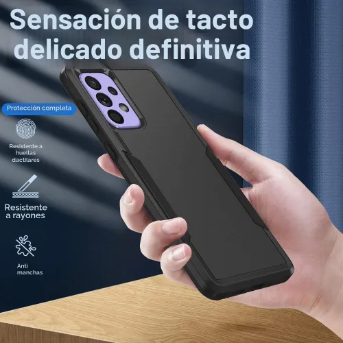Vista 4 de Funda para Samsung A53 5G, Galaxy A53 5G con protector de pantalla, protección de cuerpo completo, funda de goma duradera para Samsung Galaxy A53