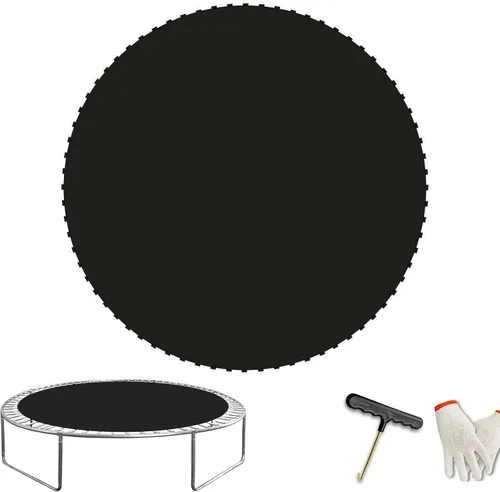Vista 9 de Alfombrilla de Repuesto para Trampolín, Resistente, Resistente a los Rayos UV y Superficie de Rebote Duradera para Trampolines Redondos de 12/14/15