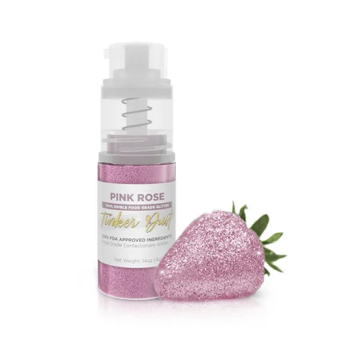 Vista 21 de Bakell - Brillantina Negra Tinker Dust (4g, 1x Mini Bomba de Pulverización) Brillantina Comestible para Alimentos, Postres y Bebidas! Negro