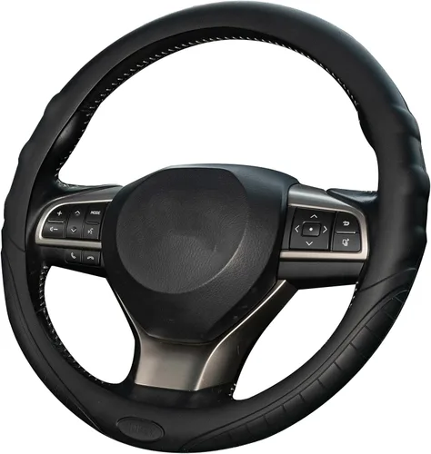 Vista 9 de AUTOXBERT Funda de silicona para volante, transpirable, antideslizante, protector de volante de automóvil, accesorio de decoración universal
