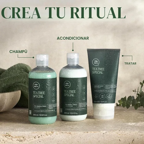 Vista 10 de Tea Tree Tratamiento capilar y cuero cabelludo, mascarilla hidratante para todo tipo de cabello