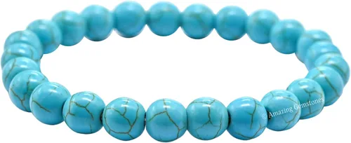 Vista 503 de Amazing Gemstone Crystal Bracelet for Women Men's Gifts - Protection Healing Crystal Bracelet - 8mm Gemstone Beaded Stretchable Bracelet Pulseras