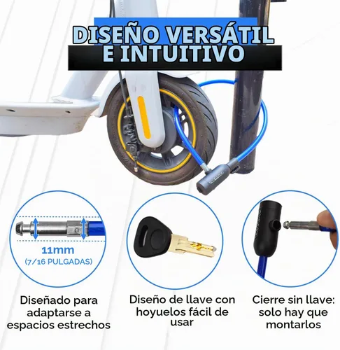 Vista 4 de DocksLocks Kit de bloqueo de cable de seguridad para bicicleta