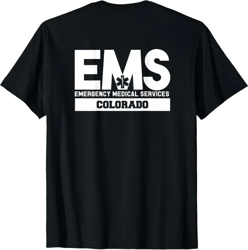 Vista 2 de Colorado EMS Emergency Medical Services EMT Tech - Camiseta