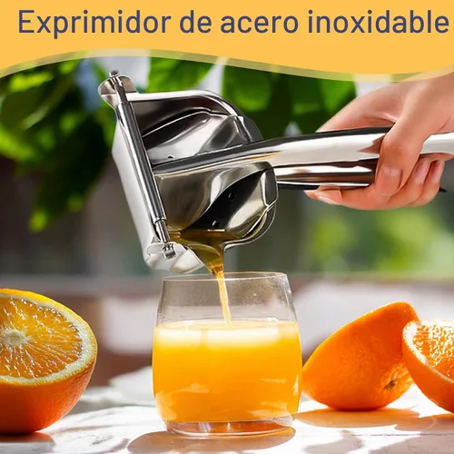 Vista 2 de Exprimidor manual de acero inoxidable, exprimidor de jugo de naranja, exprimidor de limón de acero inoxidable, exprimidor de jugo de naranja