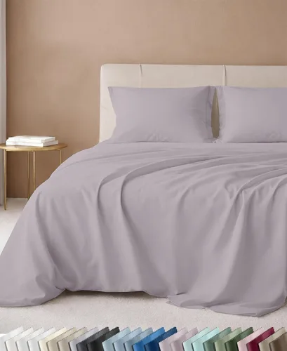 Vista 25 de California Design Den Juego de sábanas tamaño King, 100% algodón, sábanas lujosas de 600 hilos con bolsillo profundo, ropa de cama duradera con 16