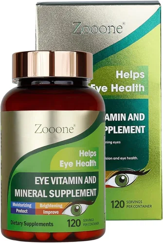 Vista 7 de zooone - Suplemento nutricional de 60 vitaminas para ojos de luteína para salud macular y soporte para ojos secos, contiene luteína, zinc, vitaminas