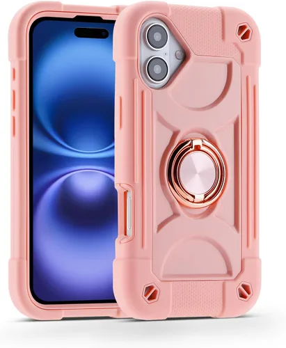 Vista 53 de MARKILL Funda compatible con iPhone 14 Pro de 6.1 pulgadas con soporte de anillo integrado, protección contra caídas de grado militar, carcasa Palta