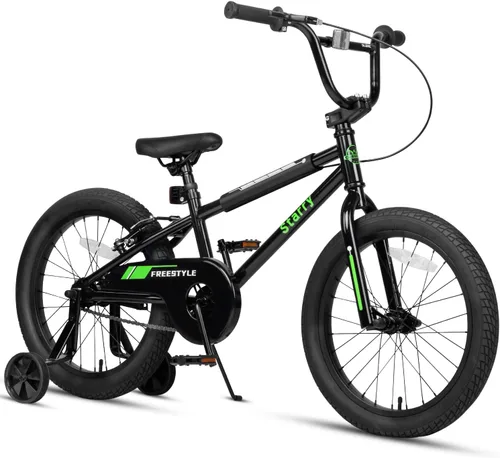 Vista 9 de cubsala Bicicleta para niños de 12, 14, 16, 18 pulgadas, estilo BMX, con ruedas de entrenamiento, freno para niños de 2 a 10 años, varios