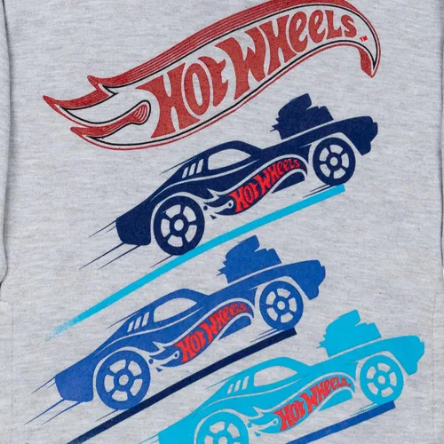 Vista 4 de Hot Wheels Sudadera con capucha de forro polar para niños pequeños a niños grandes