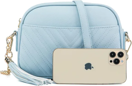 Vista 3 de lola mae Bolso bandolera acolchado, bolso de hombro de diseño moderno