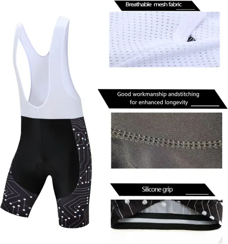 Vista 40 de Coconut Ropamo CR - Conjunto de camiseta de ciclismo para hombre, con cremallera y bolsillo con pantalones cortos con acolchado 4D